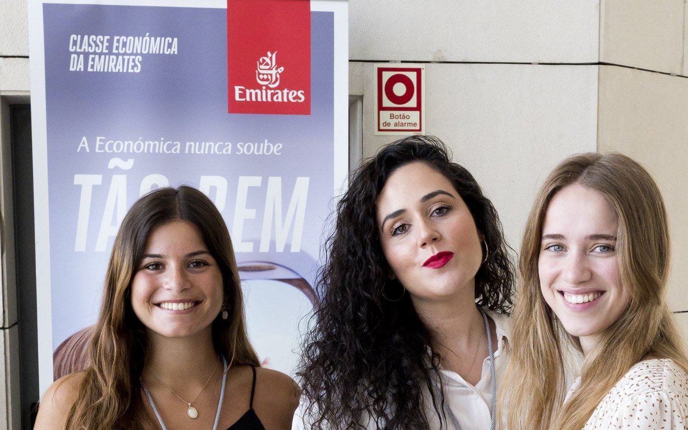 Ana de Sousa com a equipa num evento da Emirates