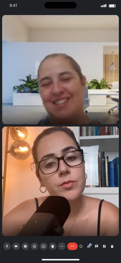 Sessão individual da mentoria por videochamada